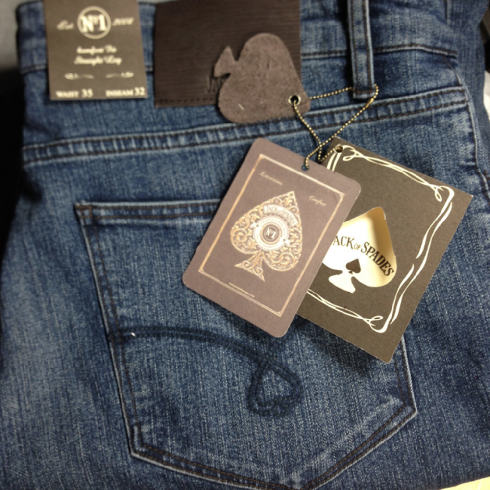 Jack of Spades Denim Jeans 35 x 32 NWT
